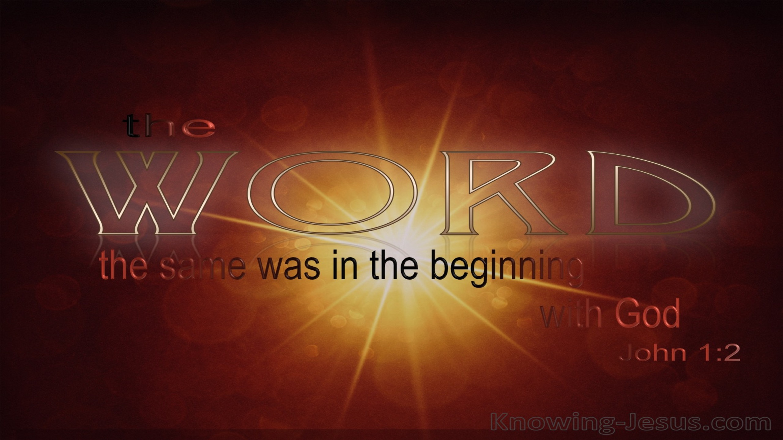 John 1:2 He Was In The Beginning With God (red)